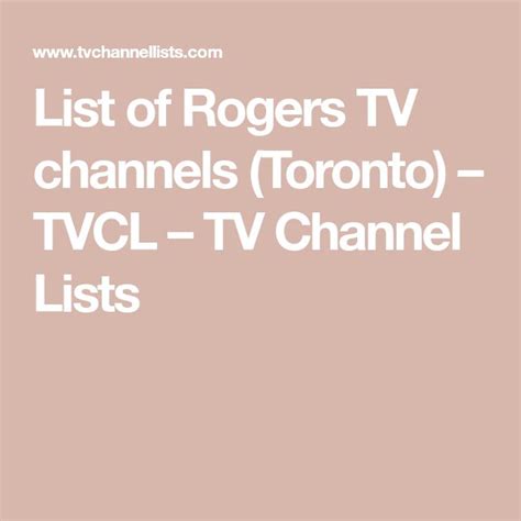 rogers chanel fn1|rogers tv channels.